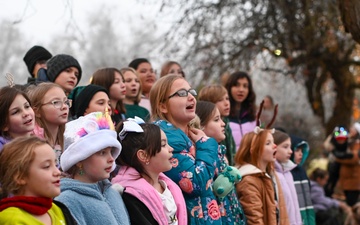 Team Fairchild hosted a tree lighting ceremony