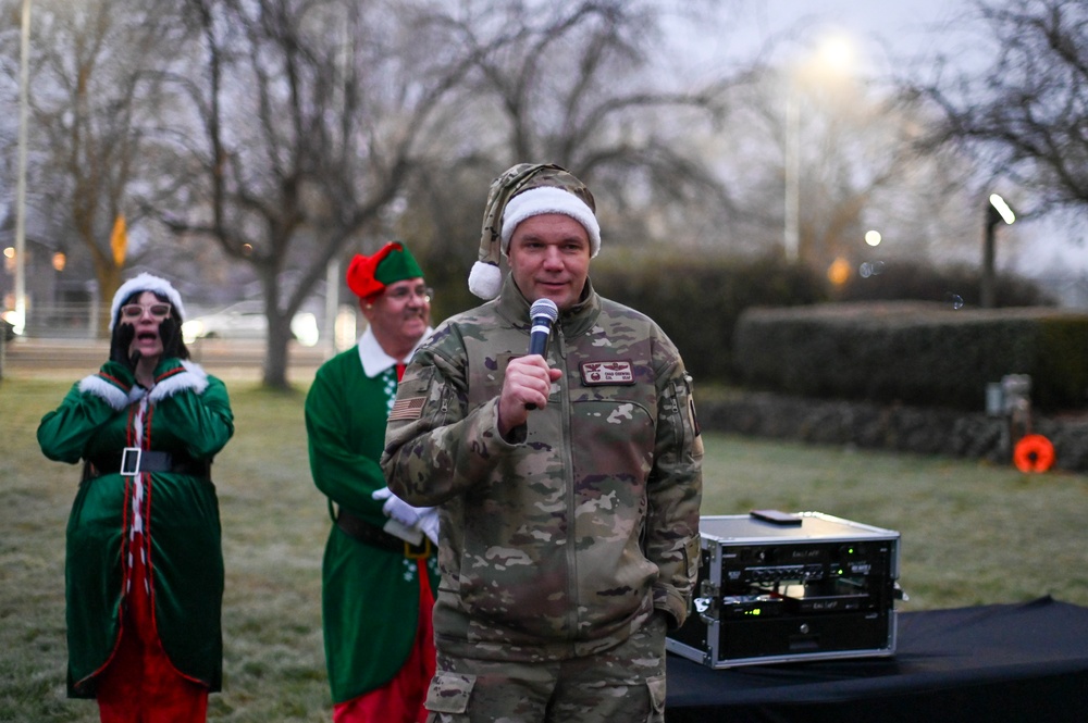 Team Fairchild hosted a tree lighting ceremony