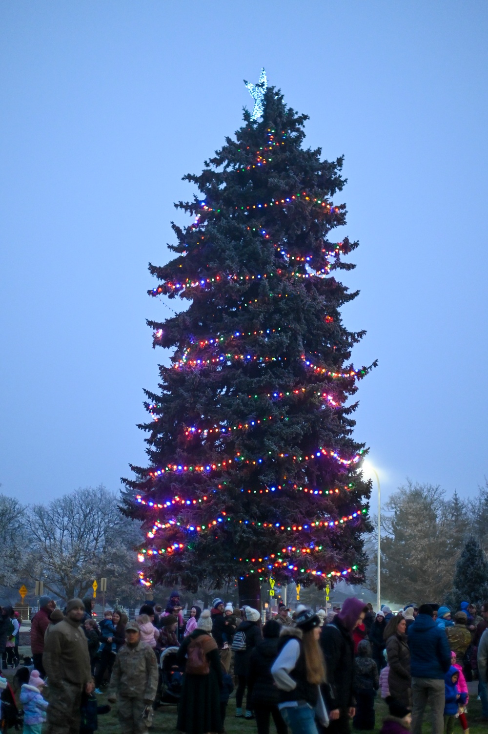 Team Fairchild hosted a tree lighting ceremony