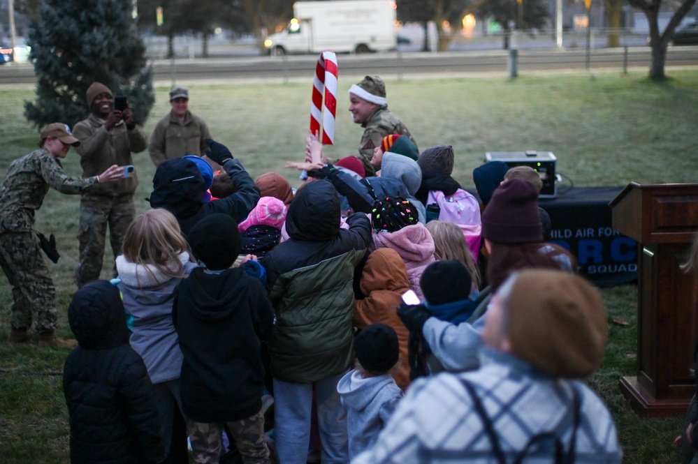 Team Fairchild hosted a tree lighting ceremony