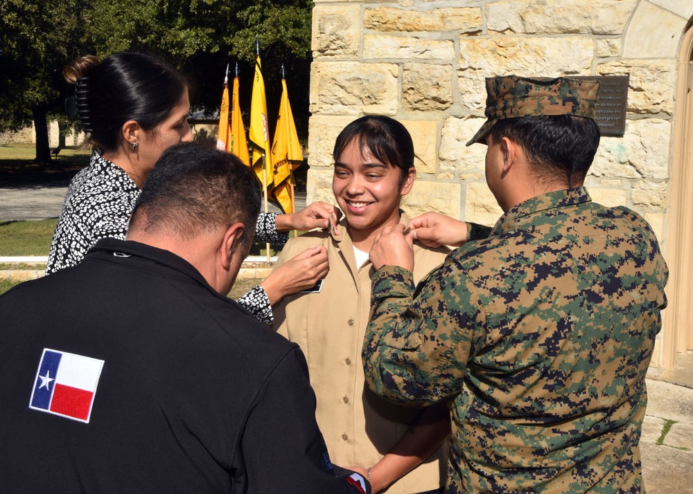 HM2 Alyssa Ziska-Ortega of Laredo, Texas promoted to Petty Officer First Class