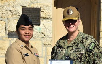 HM2 Alyssa Ziska-Ortega of Laredo, Texas promoted to Petty Officer First Class