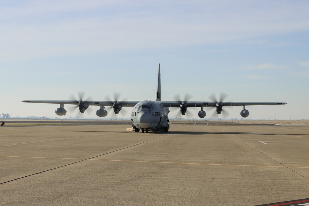 Steel Knight 24: 3rd MAW Marines travel from MCAS Miramar to Beale AFB