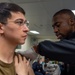 Sailors receive flu shots aboard Boxer