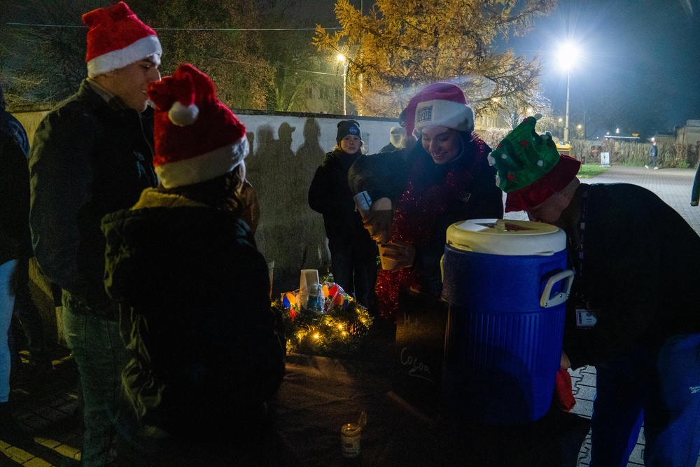 Deployed Soldiers Light Up the Night at Festive Tree Lighting Ceremony