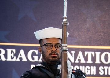 USS Ronald Reagan (CVN 76) Sailors Participate in Reagan National Defense Forum