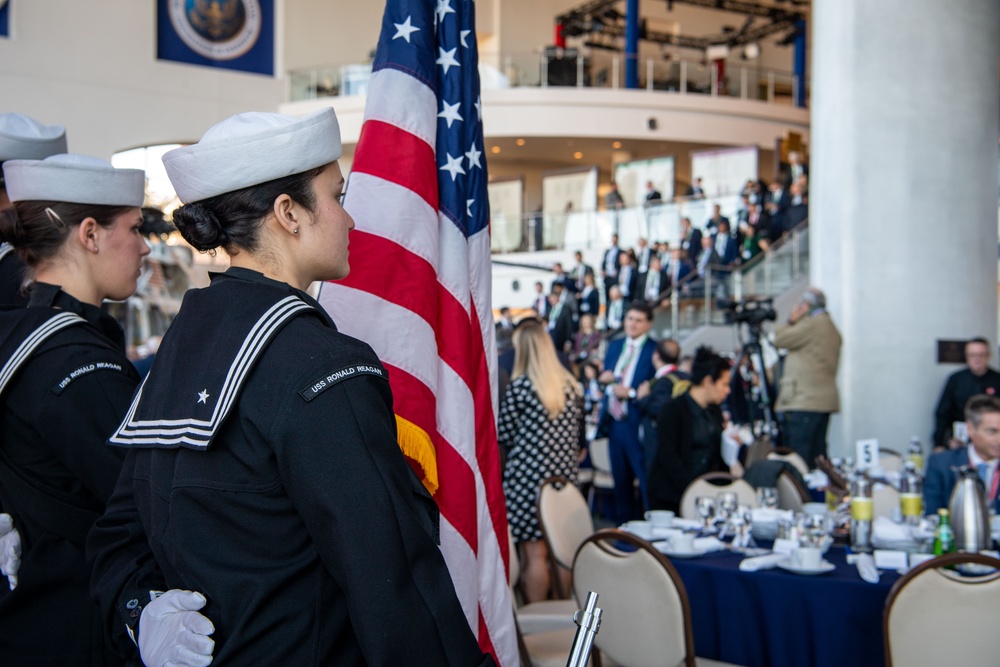 USS Ronald Reagan (CVN 76) Sailors Participate in Reagan National Defense Forum