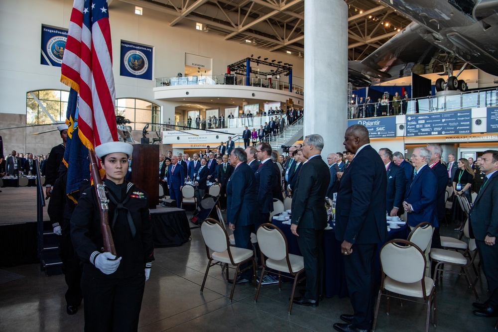 USS Ronald Reagan (CVN 76) Sailors Participate in Reagan National Defense Forum