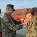 Gunnery Sgt. Rundell Receives the Navy and Marine Corps Commendation Medal.