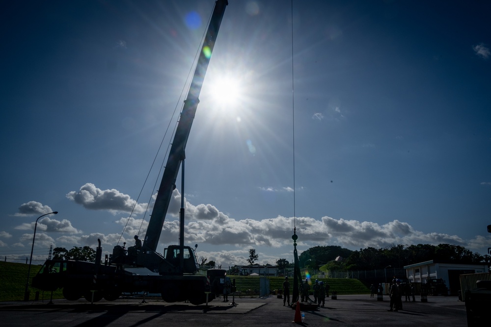 Seabees from NMCB-3 and NMCB-5 Complete Crane Certifications During Turnover Operation