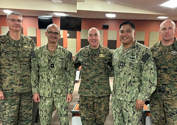 14th chief of Navy Medical Corps meets medical leaders at Camp Pendleton in final visit as corps chief
