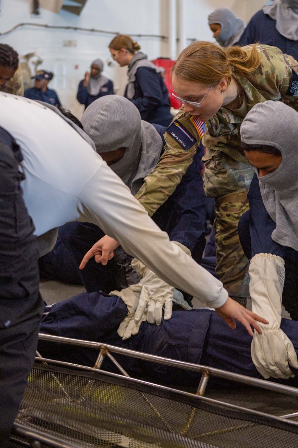 USS Ronald Reagan (CVN 76) conducts a force protection drill