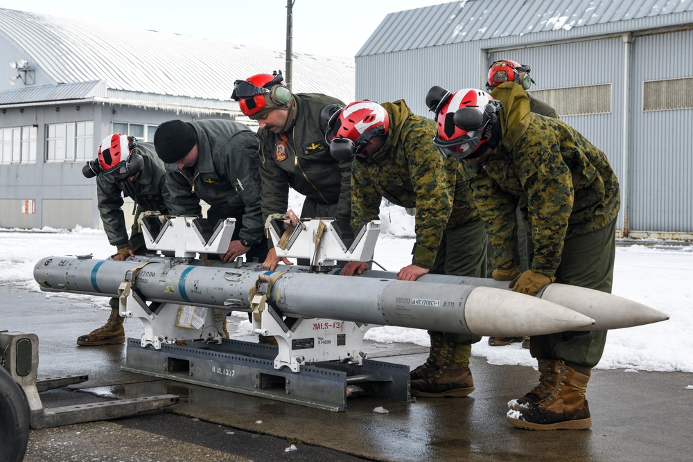 U.S. Marines transport ordnance in northern Japan