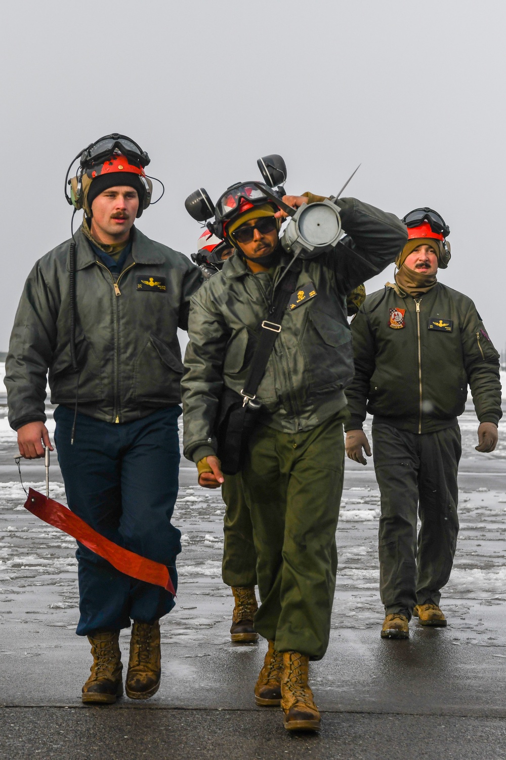 U.S. Marines transport ordnance in northern Japan