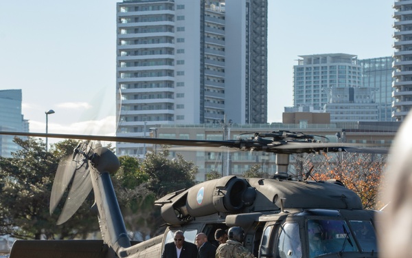 U.S. Secretary of Defense Lloyd Austin visits servicemembers in Japan; thanks U.S. Army’s 5th Composite Watercraft Company