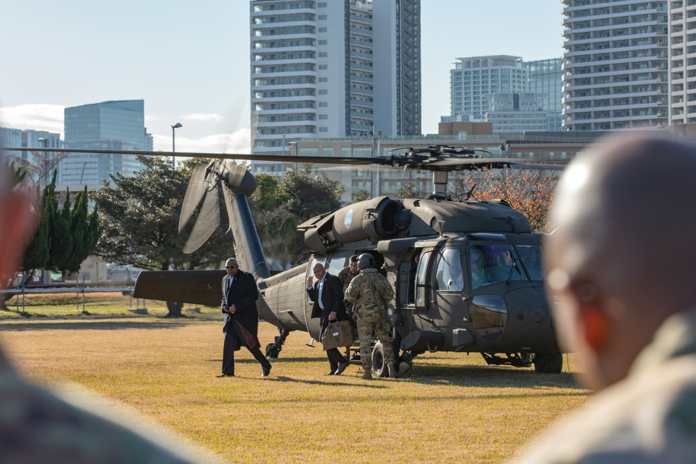 U.S. Secretary of Defense Lloyd Austin visits servicemembers in Japan; thanks U.S. Army’s 5th Composite Watercraft Company