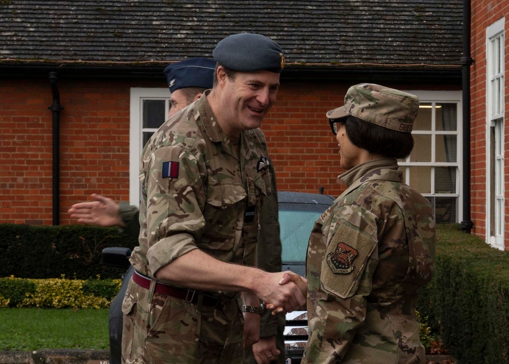 Air Commodore Nick Paton, ISTAR force commander visits RAF Mildenhall