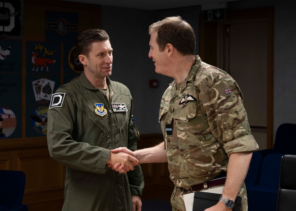 Air Commodore Nick Paton, ISTAR force commander visits RAF Mildenhall