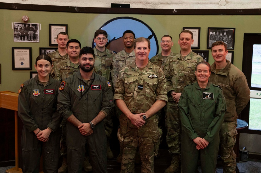 Air Commodore Nick Paton, ISTAR force commander visits RAF Mildenhall