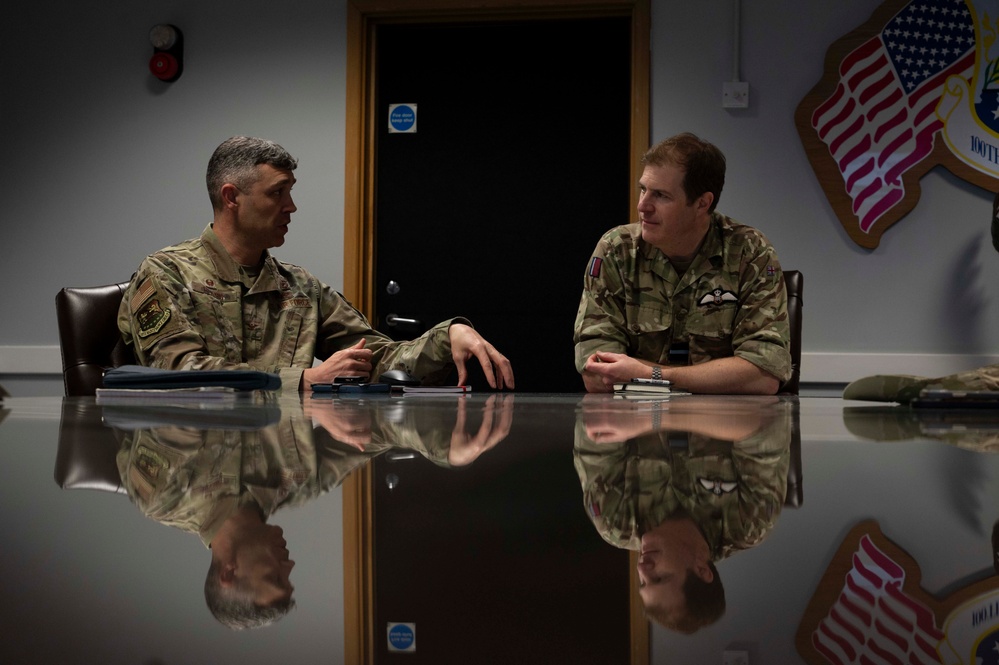 Air Commodore Nick Paton, ISTAR force commander visits RAF Mildenhall
