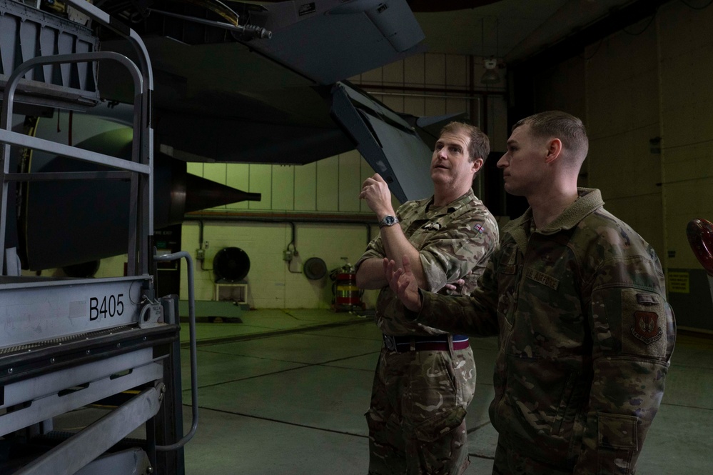 Air Commodore Nick Paton, ISTAR force commander visits RAF Mildenhall