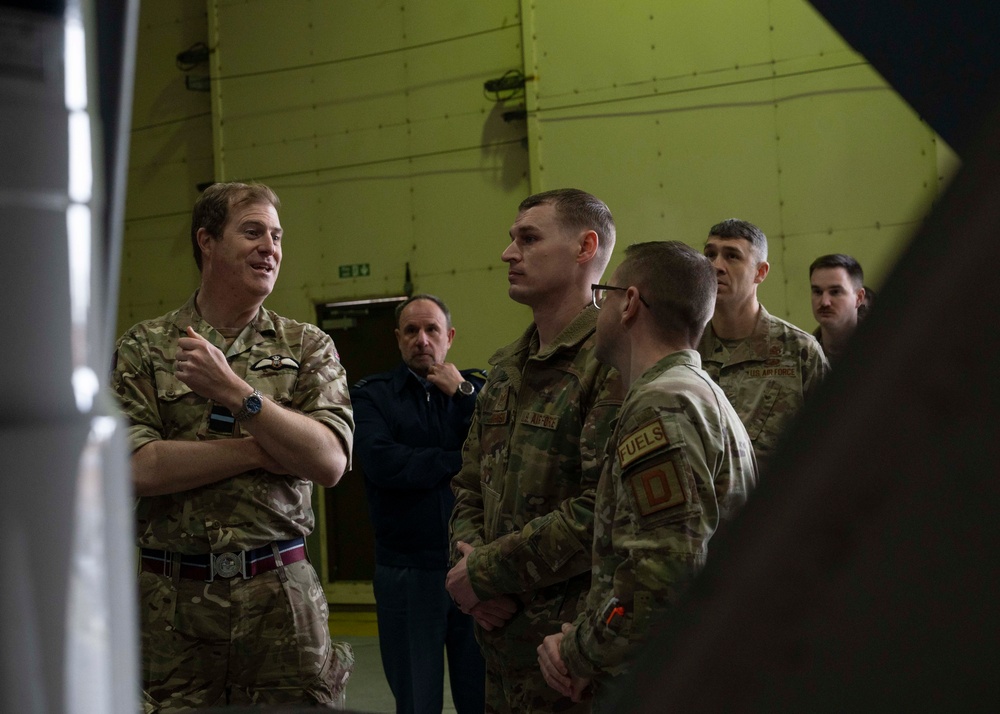 Air Commodore Nick Paton, ISTAR force commander visits RAF Mildenhall