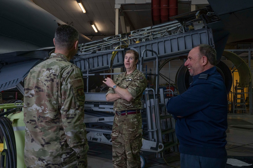 Air Commodore Nick Paton, ISTAR force commander visits RAF Mildenhall