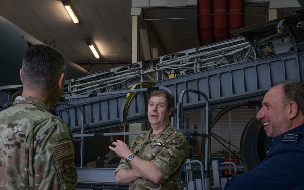 Air Commodore Nick Paton, ISTAR force commander visits RAF Mildenhall