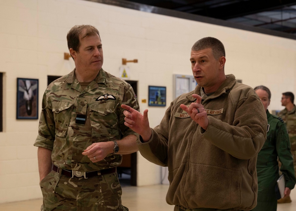 Air Commodore Nick Paton, ISTAR force commander visits RAF Mildenhall