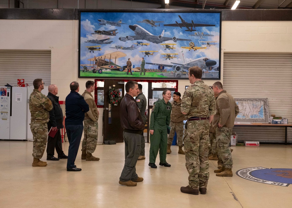 Air Commodore Nick Paton, ISTAR force commander visits RAF Mildenhall