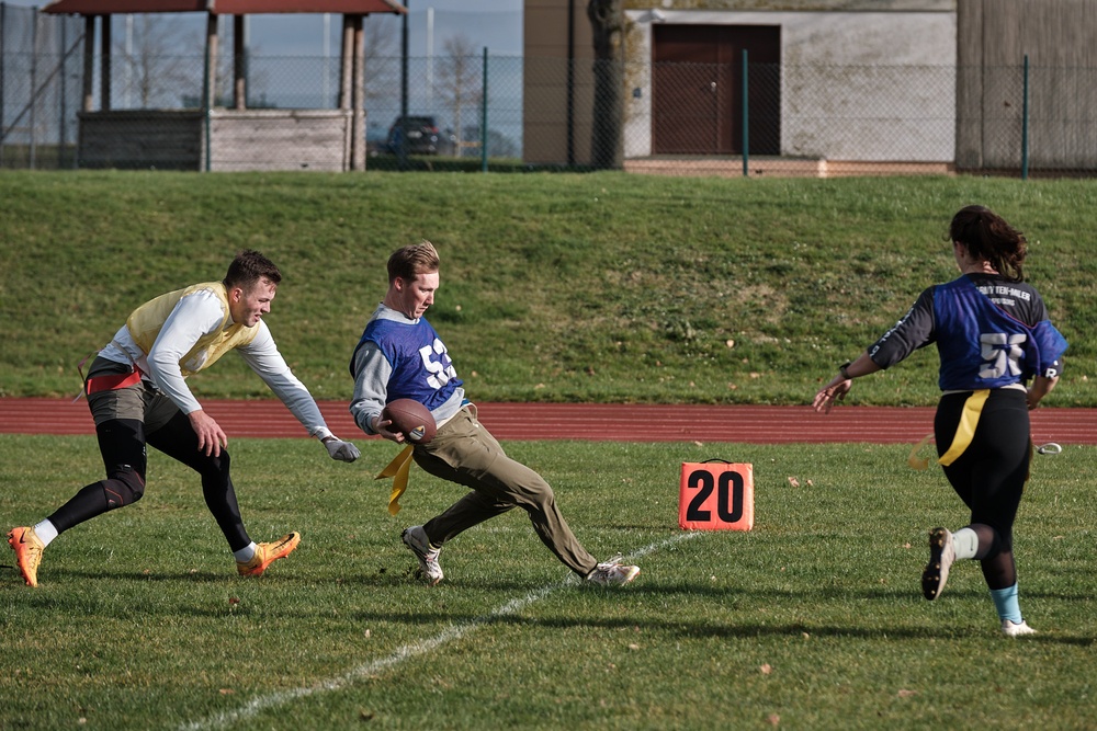 52d ADA Brigade Celebrates Thanksgiving with Turkey Bowl in Ansbach