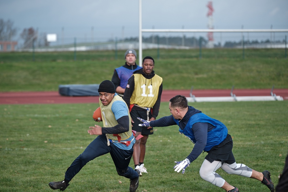 52d ADA Brigade Celebrates Thanksgiving with Turkey Bowl in Ansbach