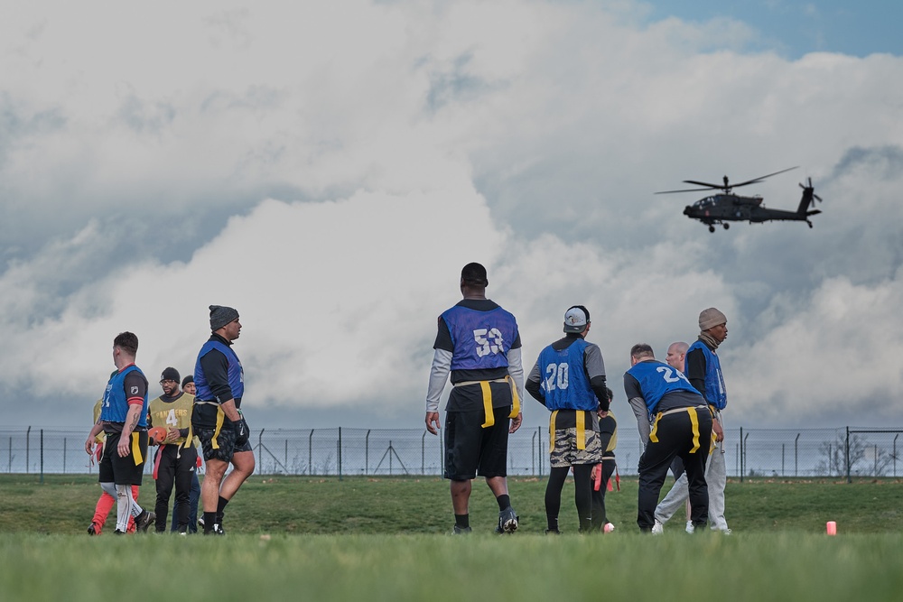 52d ADA Brigade Celebrates Thanksgiving with Turkey Bowl in Ansbach