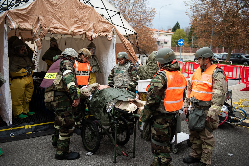 31 FW Conducts CBRN Exercise