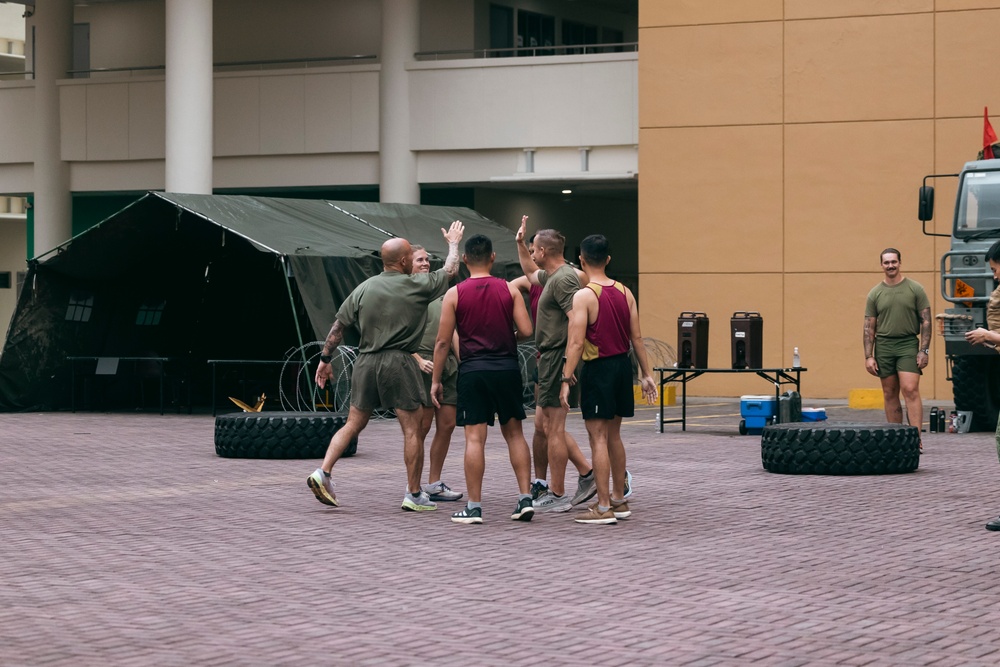 Valiant Mark 24: MRF-SEA, SAF, conduct physical training session