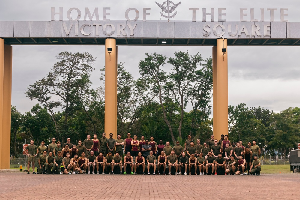 Valiant Mark 24: MRF-SEA, SAF, conduct physical training session