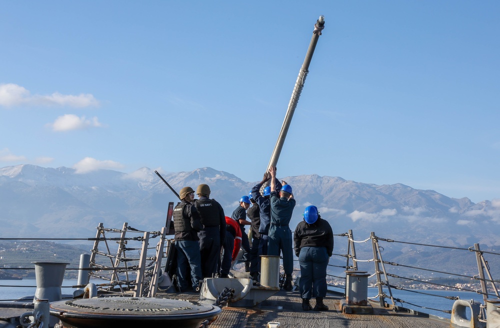 USS The Sullivans Arrives in Souda Bay