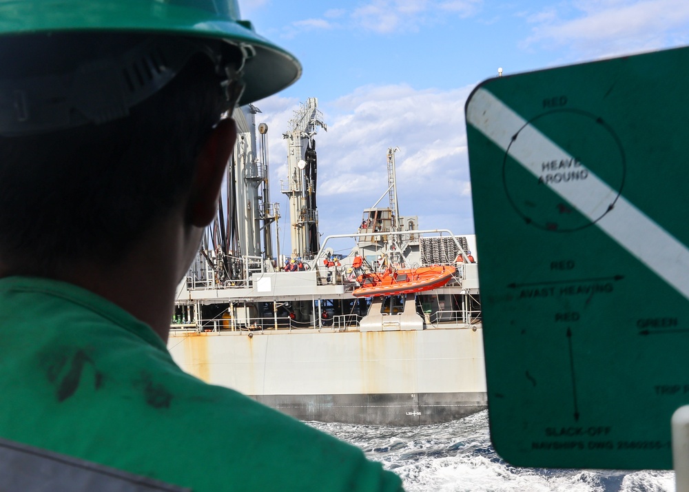 USS William P. Lawrence conducts routine operations as part of the Carl Vinson Carrier Strike Group