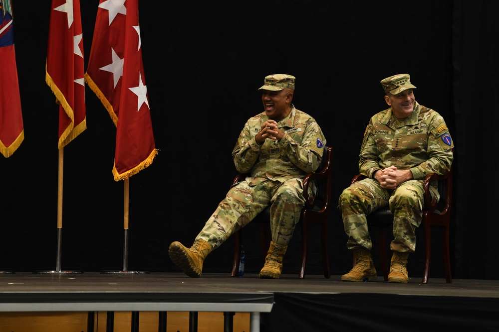 U.S. Army General Christopher Donahue assumes command of U.S. Army Europe and Africa