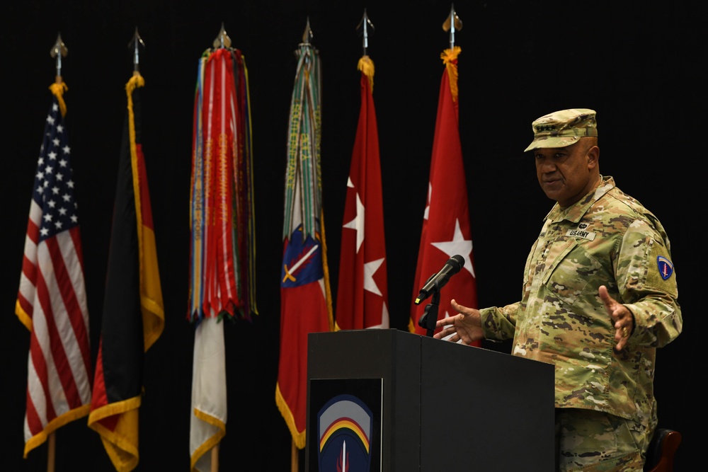 U.S. Army General Christopher Donahue assumes command of U.S. Army Europe and Africa