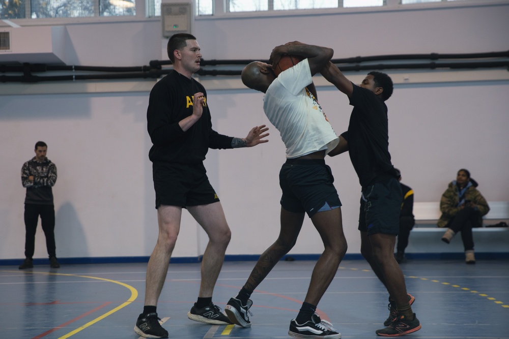 5-25 FAR Plays Basketball as part of Sports Week at MKAB