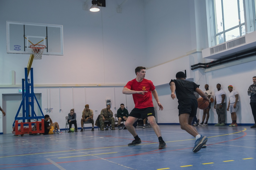 5-25 FAR Plays Basketball as part of Sports Week at MKAB