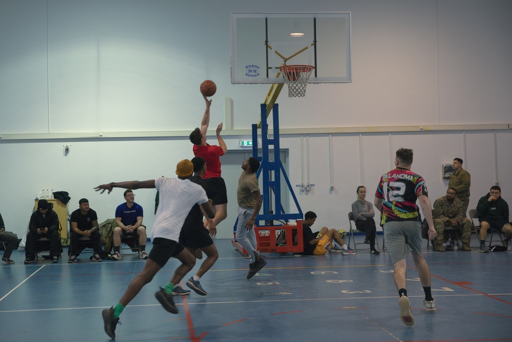 5-25 FAR Plays Basketball as part of Sports Week at MKAB