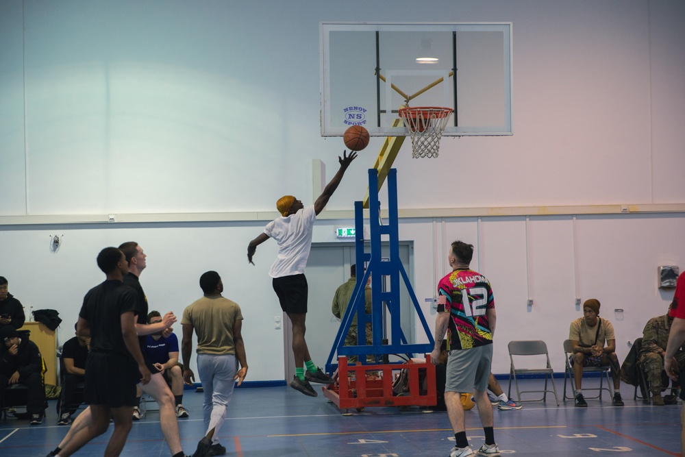 5-25 FAR Plays Basketball as part of Sports Week at MKAB