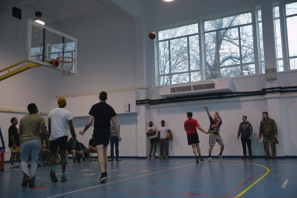 5-25 FAR Plays Basketball as part of Sports Week at MKAB