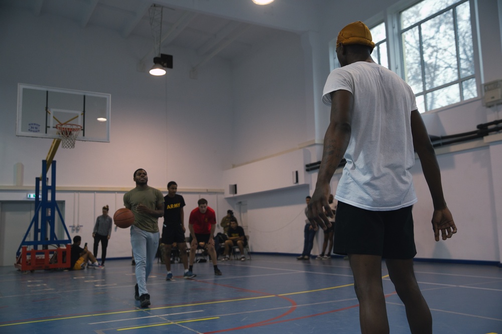 5-25 FAR Plays Basketball as part of Sports Week at MKAB