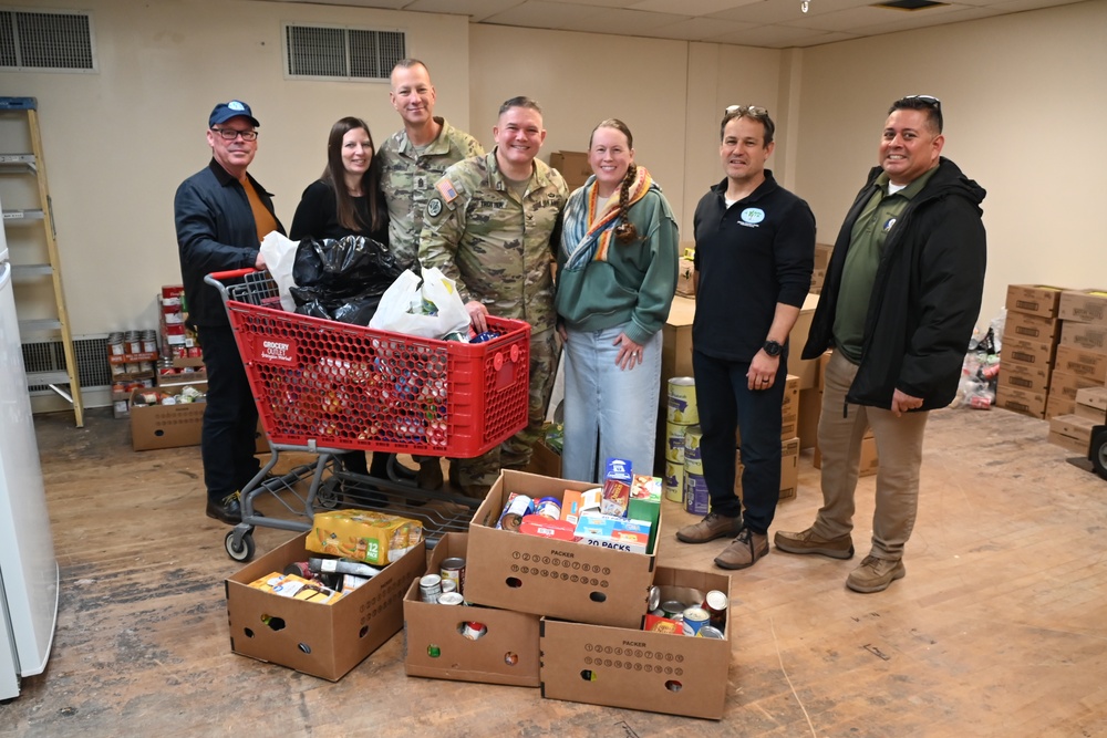 Fort Hunter Liggett donates to Veterans Transition Center Food Pantry