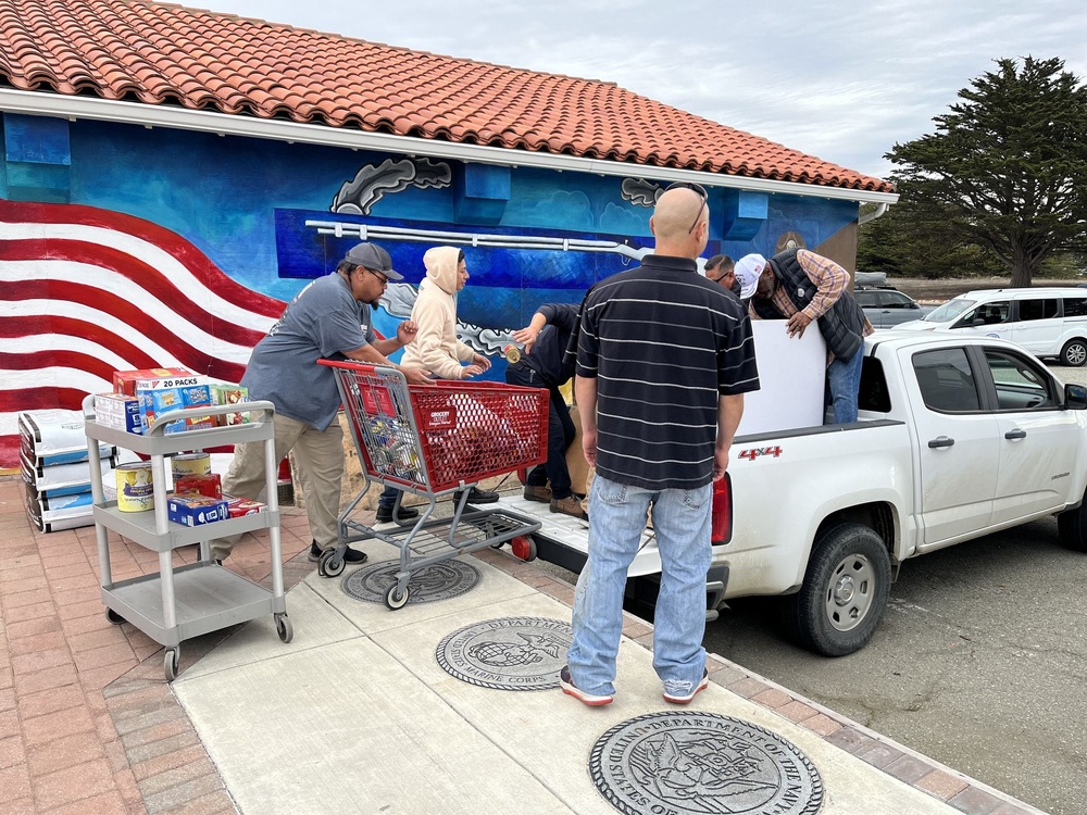 Fort Hunter Liggett donates to Veterans Transition Center Food Pantry