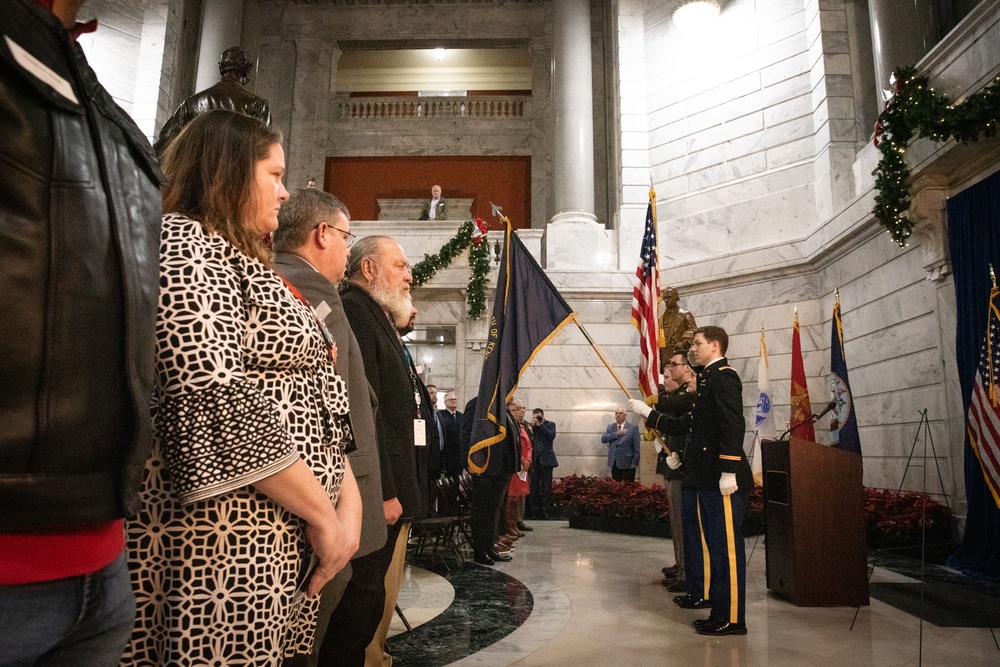 National Guard supports KDVA wreath laying ceremony