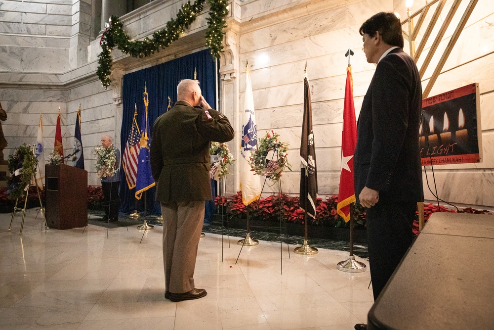 National Guard supports KDVA wreath laying ceremony